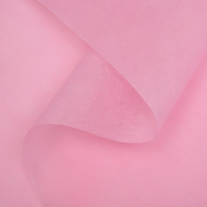 Фетр для упаковок и поделок, однотонный, светло - розовый, 50 см × 15 м