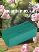 Губка флористическая для живых цветов, букетов «Оазис Классик» кирпич, 23×11×8 см