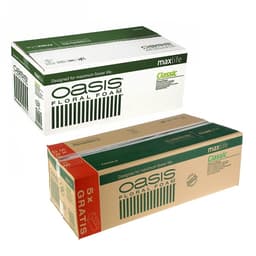 Губка флористическая для живых цветов, букетов «Оазис Классик» кирпич, 23×11×8 см