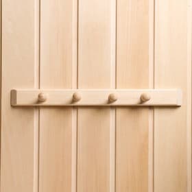 Вешалка для бани и сауны, липа, 40×5×6.5 см, 4 крючка, «Добропаровъ»