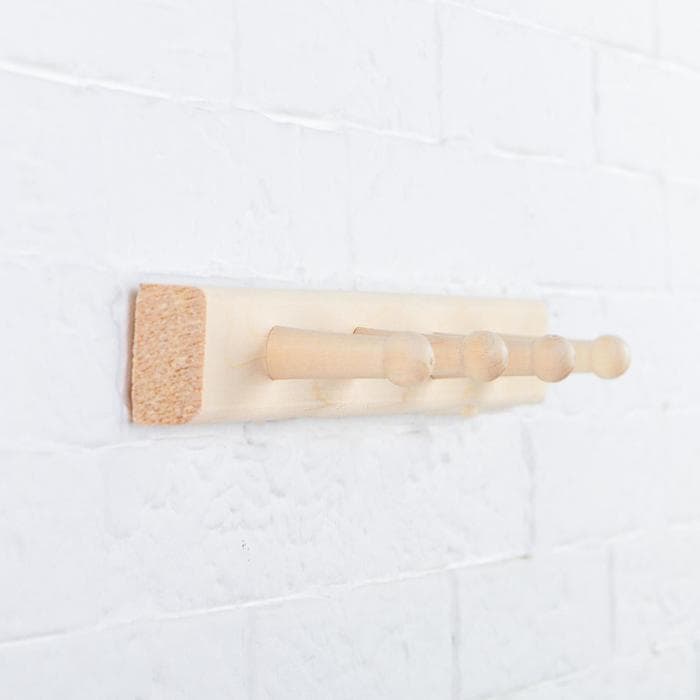 Вешалка для бани и сауны, липа, 40×5×6.5 см, 4 крючка, «Добропаровъ»