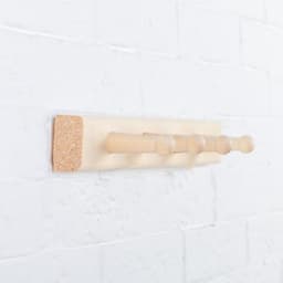 Вешалка для бани и сауны, липа, 40×5×6.5 см, 4 крючка, «Добропаровъ»