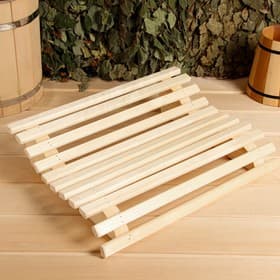 Подголовник для бани и сауны «Анатомический», 39.5×32×9.5 см, липа, «Добропаровъ»