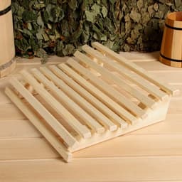 Подголовник для бани и сауны «Анатомический», 39.5×32×9.5 см, липа, «Добропаровъ»