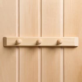 Вешалка для бани и сауны, липа, 30×5×6.5 см, 3 крючка, «Добропаровъ»