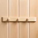 Вешалка для бани и сауны, липа, 30×5×6.5 см, 3 крючка, «Добропаровъ»