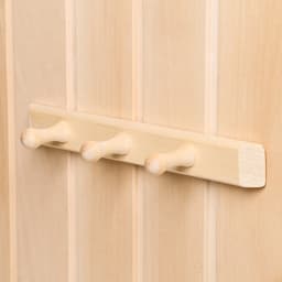 Вешалка для бани и сауны, липа, 30×5×6.5 см, 3 крючка, «Добропаровъ»