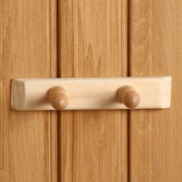 Вешалка для бани и сауны, липа, 20×4×6 см, 2 крючка, «Добропаровъ»