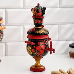 Фигура дерево «Самовар», хохлома