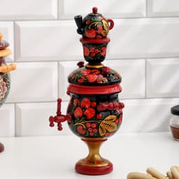 Фигура дерево «Самовар», хохлома