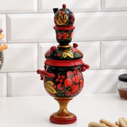 Фигура дерево «Самовар», хохлома