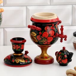 Фигура дерево «Самовар», хохлома