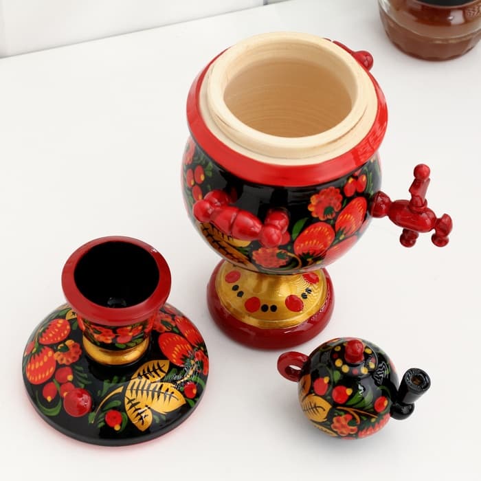 Фигура дерево «Самовар», хохлома