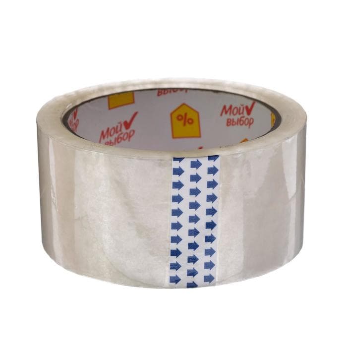 Клейкая лента «Мой выбор», прозрачная, 48 мм × 66 м, 40 мкм