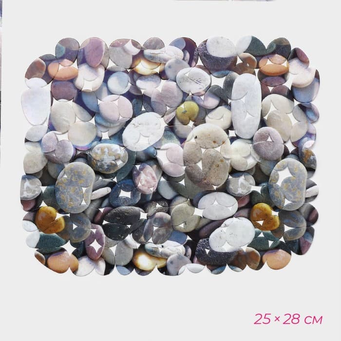 Решётка в раковину Доляна «Галька», 25×28 см