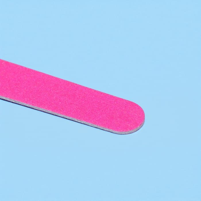 Набор пилок для ногтей на деревянной основе, форма прямая, 200/200 грит, 10 см, 10 шт., МИКС