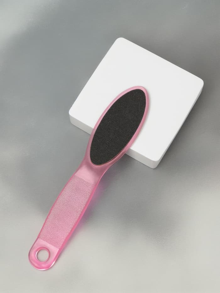 Пилка для пяток, наждачная, эргономичная форма, двусторонняя, 20 см, МИКС