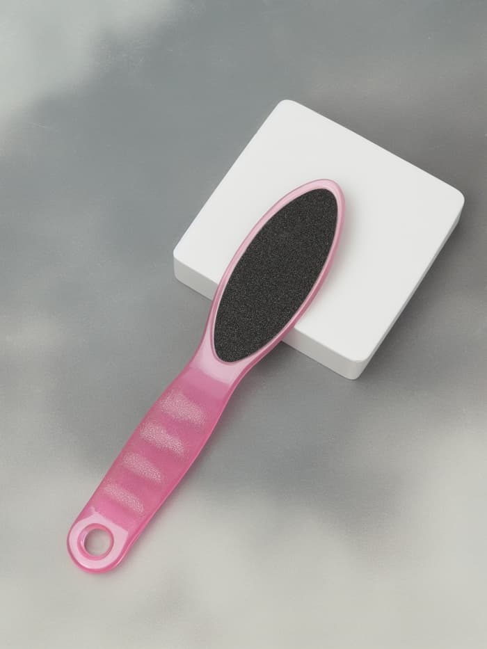 Пилка для пяток, наждачная, эргономичная форма, двусторонняя, 20 см, МИКС