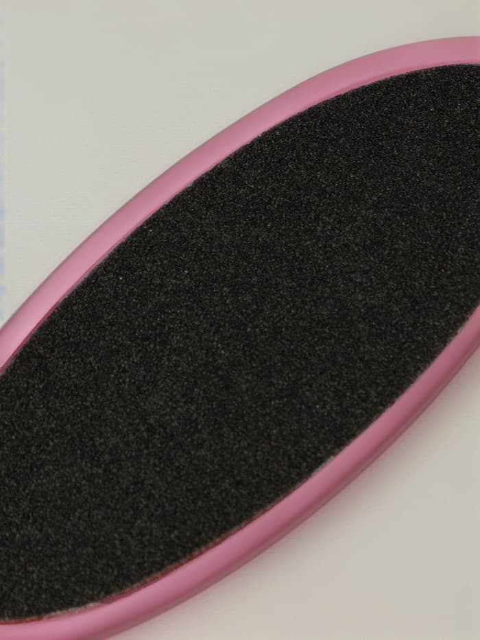 Пилка для пяток, наждачная, эргономичная форма, двусторонняя, 20 см, МИКС