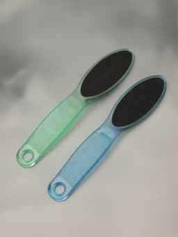 Пилка для пяток, наждачная, эргономичная форма, двусторонняя, 20 см, МИКС