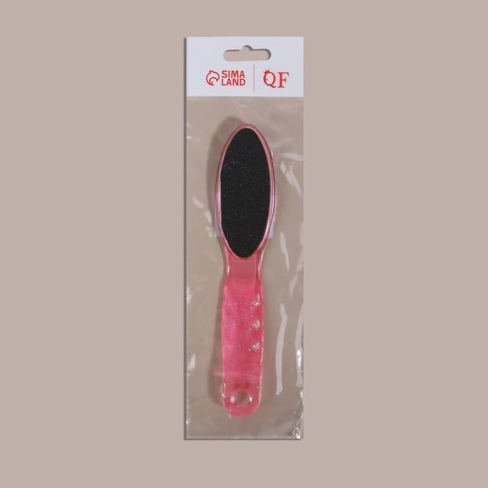 Пилка для пяток, наждачная, эргономичная форма, двусторонняя, 20 см, МИКС