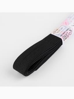 Резинки бельевые, 15 мм, 2±0.5 м, набор 6 шт., белые, чёрные