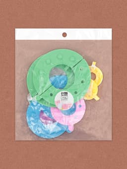 Набор приспособлений для изготовления помпонов, d=3.5/5.5/7/9 см, 4 шт., разноцветный