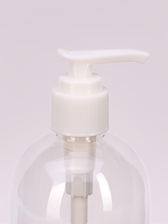 Бутылочка для хранения, с дозатором, 300 мл, белая, прозрачная