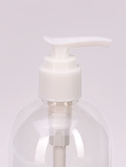 Бутылочка для хранения, с дозатором, 300 мл, белая, прозрачная