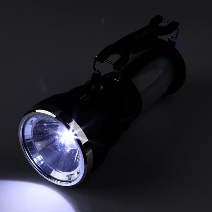 Фонарь светодиодный аккумуляторный ручной, 1 LED, 3 режима, 17.5×7×7 см