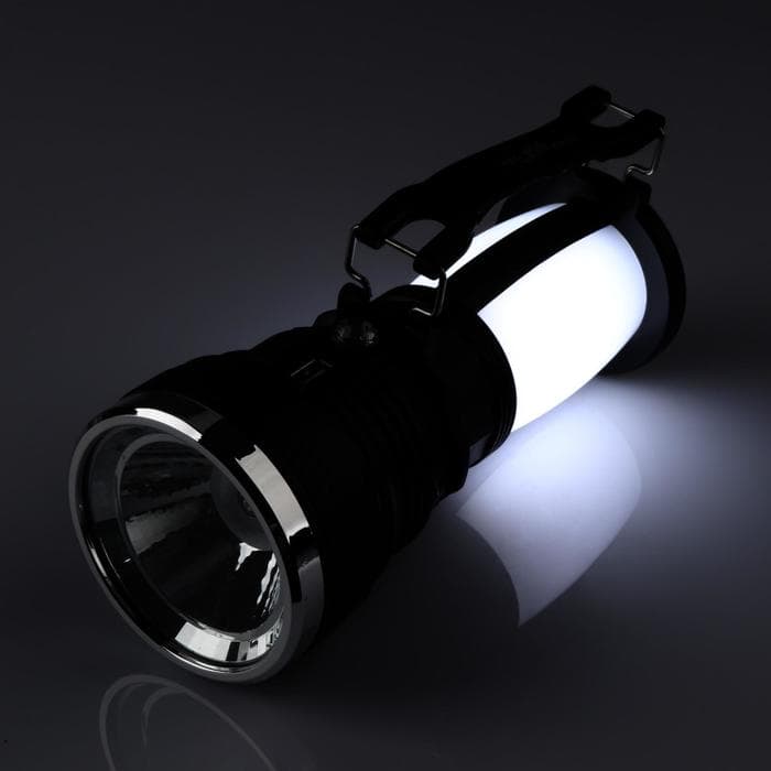 Фонарь светодиодный аккумуляторный ручной, 1 LED, 3 режима, 17.5×7×7 см