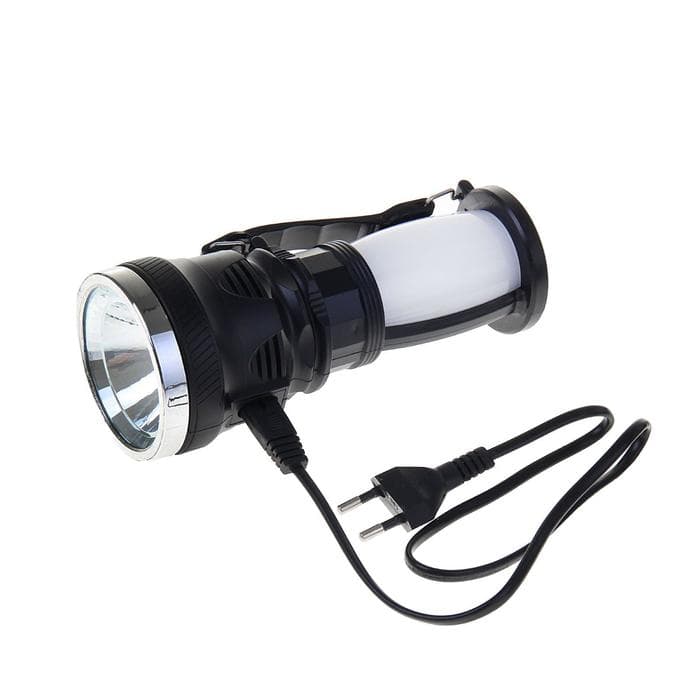 Фонарь светодиодный аккумуляторный ручной, 1 LED, 3 режима, 17.5×7×7 см