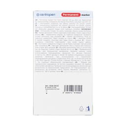 Маркер перманентный Centropen 8566, синий, узел 5.0 мм, линия 2.5 мм