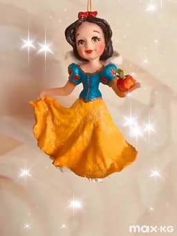 Ватная игрушка Белоснежка коллекционная кукла подвеска фигурка ручной работы 11,5 см