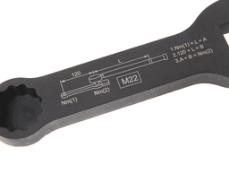 Ключ для тормозных суппортов грузовых автомобилей 12-гранный 3/4 х 22мм JTC JTC-5595-M22