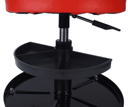 Передвижное сиденье на колёсиках с пневмомеханическим приводом (груз-ть до 120 кг, круглое) JTC JTC-7917