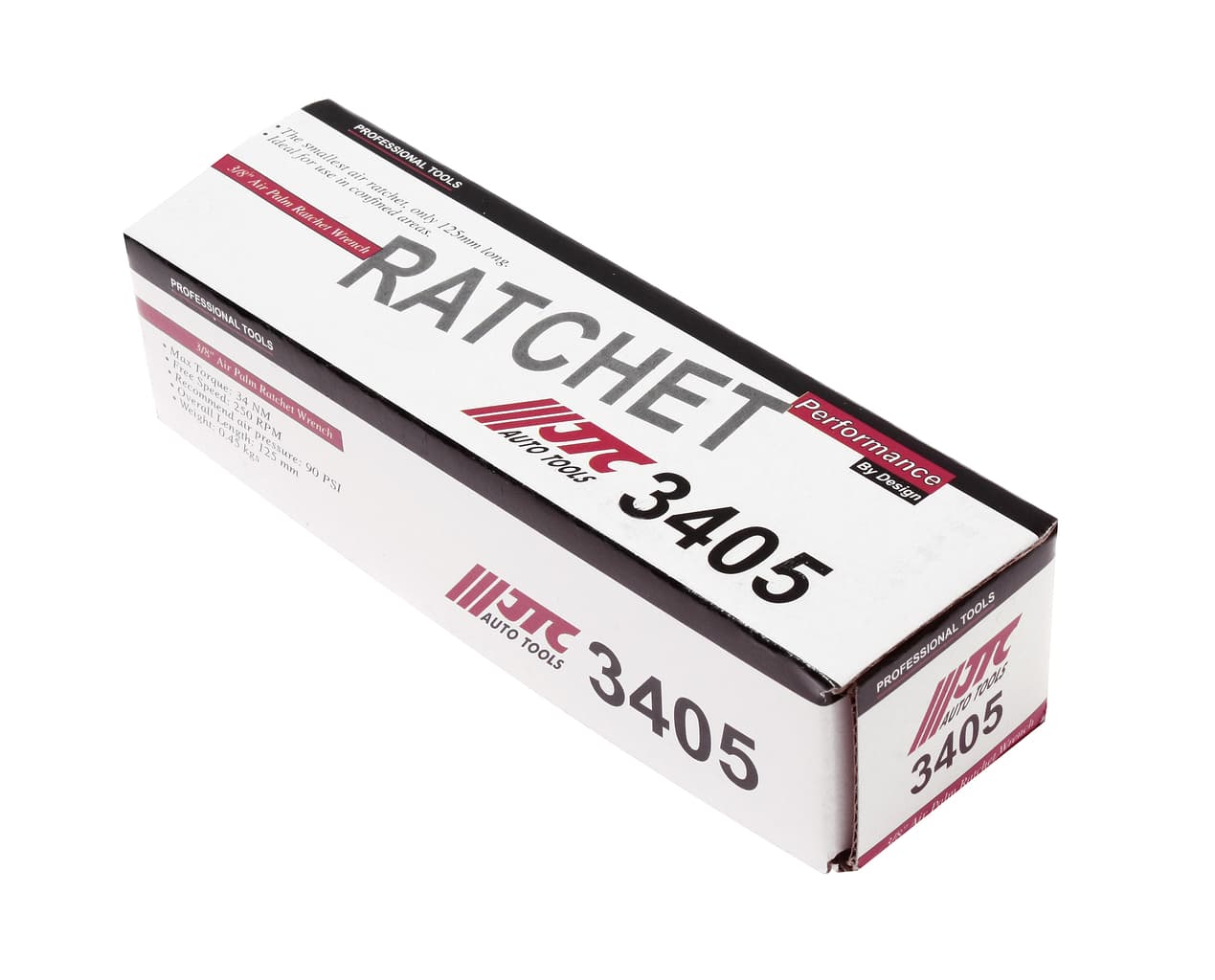 Пневмотрещотка 3/8" компактная (35 Nm) 90PSI 250об/мин JTC /1 JTC-3405