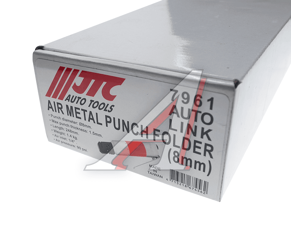 Пневматический пробойник-кромкогиб для металла (пробойник 8мм, макс. толщина металла 1.5 мм) JTC JTC-7961