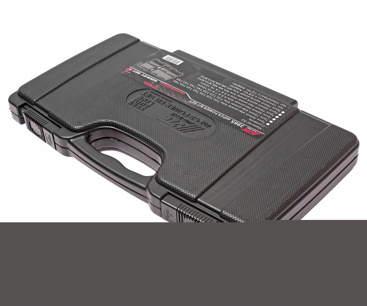 Набор бит TORX, HEX, SPLINE с адаптерами 3/8" & 1/2" (в кейсе) 40 предметов JTC /1/10 JTC-3965