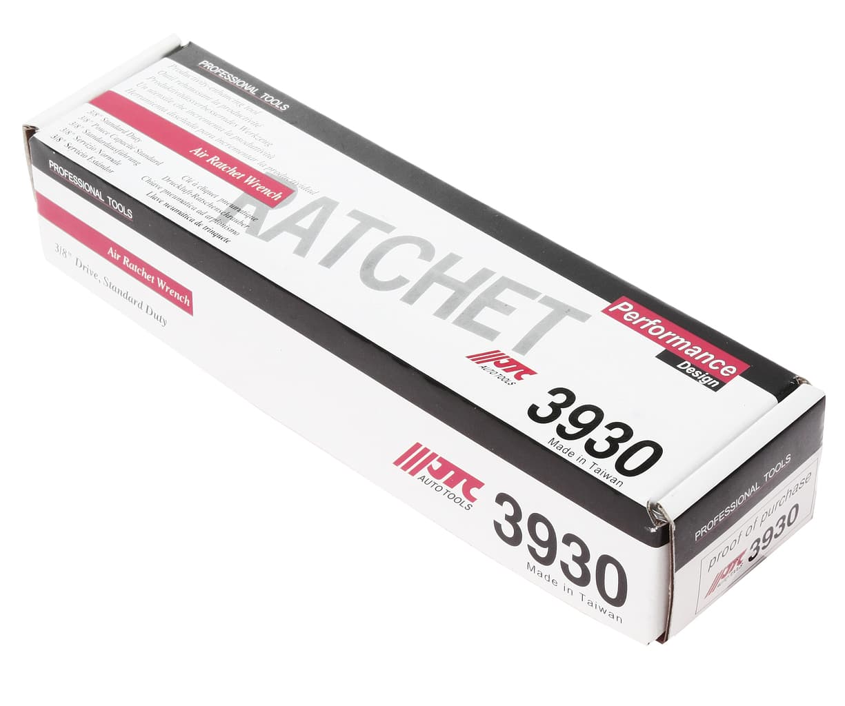 Пневмотрещотка 3/8" укороченная (50 Nm) 90PSI 230об/мин JTC /1/30 JTC-3930