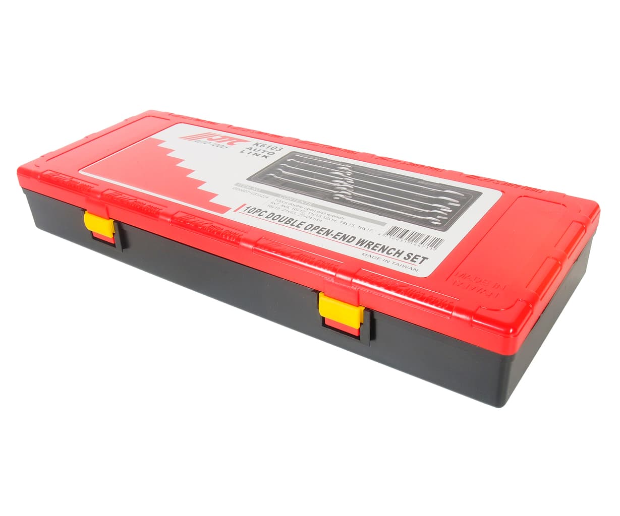 Набор ключей рожковых 6-24мм двухсторонних (в кейсе) 10 предметов JTC /1 JTC-K6103