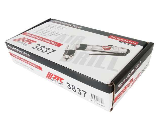 Пневмодрель угловая, патрон 10мм, 1600 об/мин, 90PSI JTC /1 JTC-3837