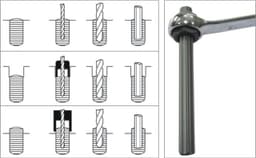 Набор экстракторов 5-16мм для болтов с сорванной внутренней резьбой (в кейсе) 25 предметов JTC /1/24 JTC-4733