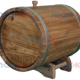 Жбан на подставке с краном 10 л.(оцинк. сталь), дуб