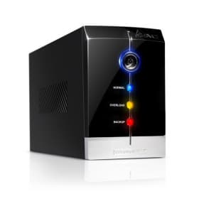 Источник бесперебойного питания UPS SVC V-1500-F, 1500VA(900W), 12V/9Ah, AVR стабилизатор: 165-275V, 3 вых: 2 системных+1 для принтера (Bypass), Black, USB (технология Smart), LED светодиодная подсветка