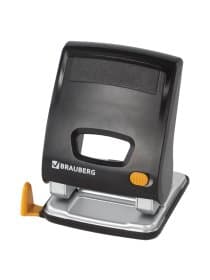 Дырокол ЭНЕРГОСБЕРЕГАЮЩИЙ BRAUBERG "Easy Press", до 30 л., БЕЗ УСИЛИЙ, 224343
