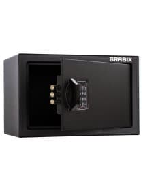 Сейф мебельный BRABIX "SF-200EL", 200х310х200 мм, электронный замок, черный, 291145, S103BR211214