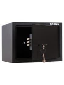 Сейф мебельный BRABIX "SF-230KL", 230х310х250 мм, ключевой замок, черный, 291146, S103BR211514