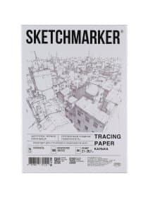 Калька А4 для печати и творчества, 70 г/м2, 100 листов, SKETCHMARKER, SM17118