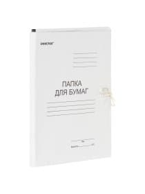 Папка для бумаг с завязками картонная ОФИСМАГ, гарантированная плотность 220 г/м2, до 200 листов, 127817